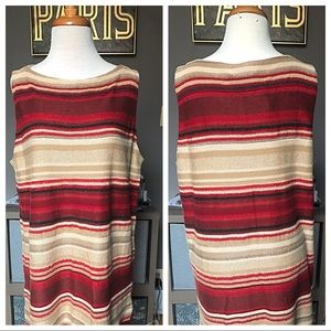 SALE NWT Ralph Lauren sleeveless red stripe s